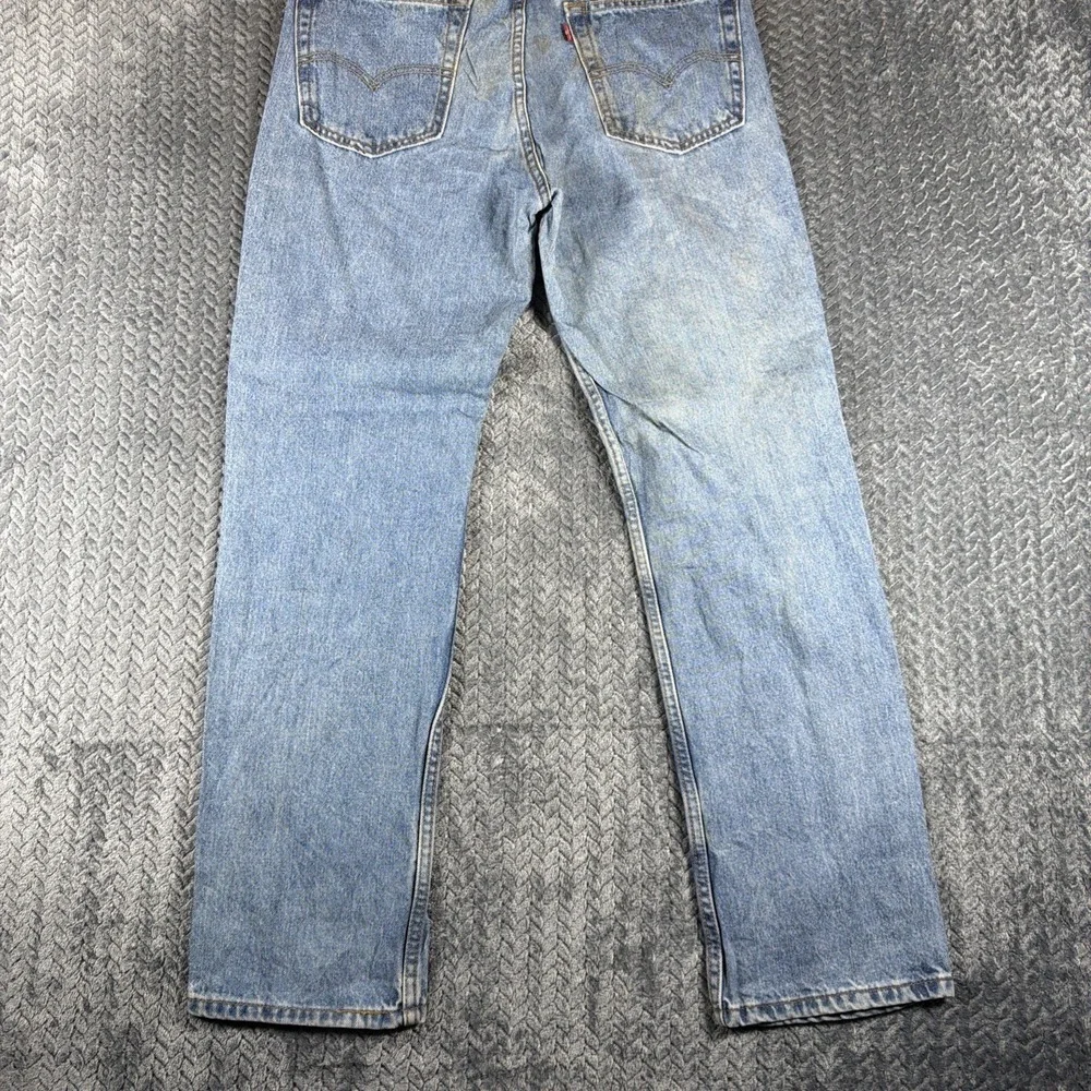 Levi's 516 Jeans Mens 34x32 Blue Fade Slim Straight Medium Wash‎